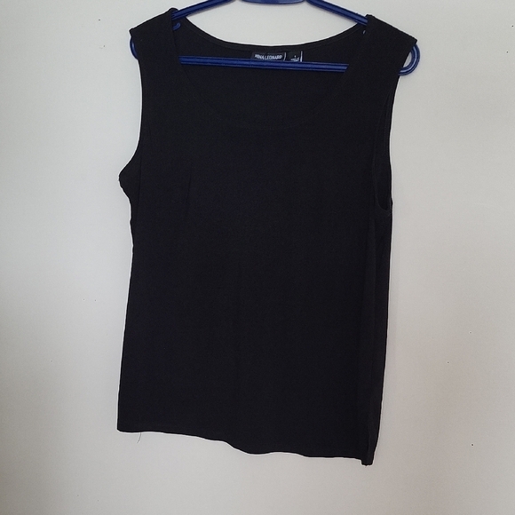 Elegant Black Sleeveless Top by Nina Leonard – Timeless, Chic & Perfect - Picture 1 of 8